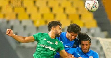 فيديو.. عماد السيد يُنقذ مرمى الاتحاد من رأسية إسلام جابر
