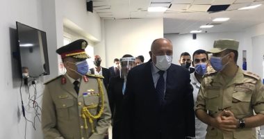 سامح شكرى يبحث مع رئيس تيار "المردة" الوضع فى ⁧‫لبنان‬⁩ وآليات دعمه