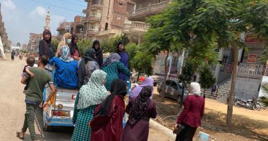 سيدات يتوجهن لانتخابات الشيوخ بسيارة ويطلقن الزغاريد فى الشرقية.. صور