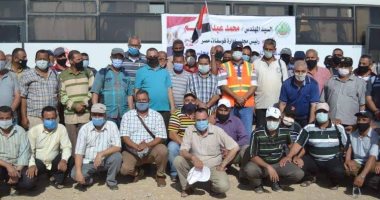 وفد من عمال مشروع فوسفات أبو طرطور يشارك فى انتخابات الشيوخ بالوادى الجديد 
