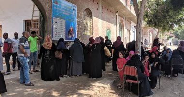 السيدات فى المقدمة بانتخابات مجلس الشيوخ في عرب غنيم بحلوان