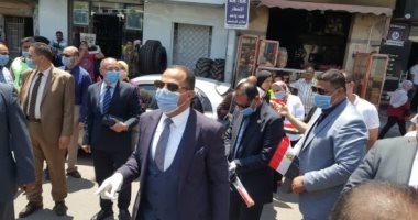 سلاسل بشرية أمام لجان الانتخابات بالبحيرة للتحفيز على المشاركة