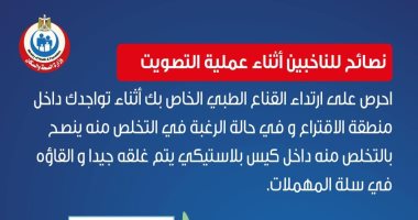 الصحة تحذر من عدم ارتداء الكمامات داخل لجان انتخابات الشيوخ للحد من كورونا
