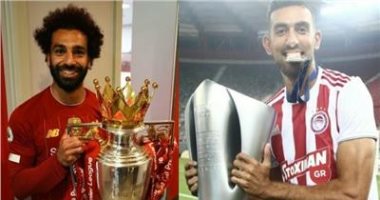 كاف يحتفل بثنائى مصرى ضمن قائمة نجوم أفريقيا المتوجين بملاعب أوروبا فى موسم كورونا.. محمد صلاح يقود ليفربول لتحقيق الدورى الإنجليزى بعد غياب 30 عاما.. وكوكا يشارك فى فوز أولمبياكوس بلقب الدورى اليونانى