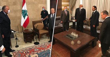 الدفعة الرابعة من المساعدات المصرية تصل بيروت.. سامح شكرى قبل مغادرة بيروت: حريصون على مصالح الشعب اللبنانى ودعم مصر لن يتوقف.. ساسة بيروت يشكرون القاهرة.. وترقب بين اللبنانيين لاختيار خليفة حسان دياب