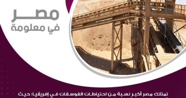 إنفوجراف.. معلومات الوزراء: مصر تمتلك أكبر نسبة من احتياطى الفوسفات بإفريقيا