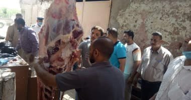 ضبط 85 طن لحوم غير صالحة ومجهولة المصدر فى حملات تموينية خلال أسبوع بالقاهرة