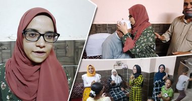 قصة إصابة الثانية على الجمهورية بالثانوية الأزهرية بالعمى فى أول أيام الامتحانات.. "زينب" لم ترى ورقة أسئلة الفقة قبل ثبوت ضمور العصب البصرى.. وتؤكد: يبتلى المرء على قدر دينه وأتمنى أن أكون خادمة للأزهر