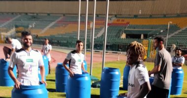 "مغطس الثلج" يجهز لاعبى الطلائع لمواجهة بيراميدز فى الدورى.. صور