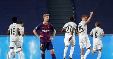 يا حسرة الكتالونيين.. برشلونة يستقبل 4 أهداف بشوط لأول مرة فى تاريخ دورى الأبطال