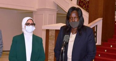 وزيرة الصحة من جنوب السودان: المركز الطبي بجوبا تكليل للجهود المصرية وتوجيهات الرئيس السيسي بدعم الأشقاء.. الكشف الطبي على 1500 مواطن.. وزيرة الصحة بالجنوب: القاهرة وفرت لنا أدوية أثناء أزمة كورونا.. فيديو