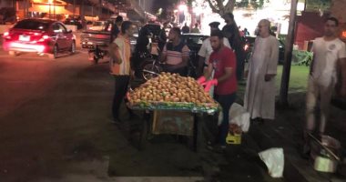 حى الدقى يصادر "عربة تين" و142 كرسى خلال حملة إشغالات.. صور