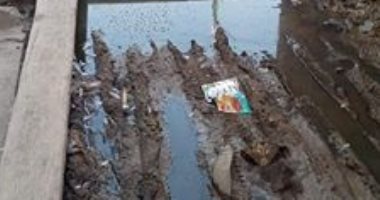 سيبها علينا.. غرق قرية العطف مركز العياط بمياه الصرف الصحى