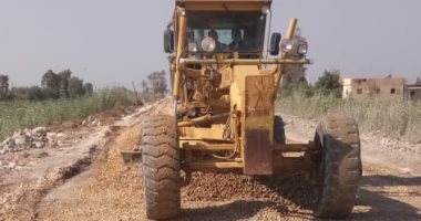 أعمال رصف طرق بطول 5 كيلومترات ورفع 150 طن قمامة بالمحلة.. صور