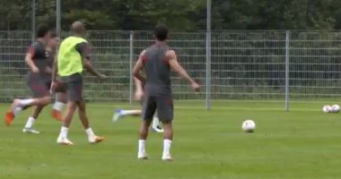 محمد صلاح يصنع هدف رائع لفيرمينو فى تدريبات اليوم الثالث لليفربول.. فيديو