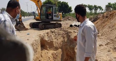 إنشاء مصارف مياه فى بلبيس استعدادا لموسم الأمطار.. صور
