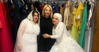 مى حلمى تتبرع بفستانى زفافها بعد انفصالها عن محمد رشاد.. صور