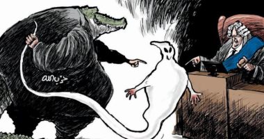 كاريكاتير اليوم.. أيادى حزب الله الخفية وراء اغتيال رفيق الحريري