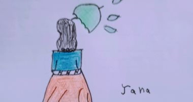 الطفلة " جنى "من دمياط تشارك "صحافة المواطن"رسوماتها  