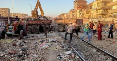 تحرير 91 محضر إشغال ورفع تراكمات قمامة تاريخية على شريط السكة الحديد بالمحلة