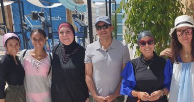 وزيرة الصناعة ووزير الرياضة ودعاء فاروق فى صور جديدة بمارثون العلمين