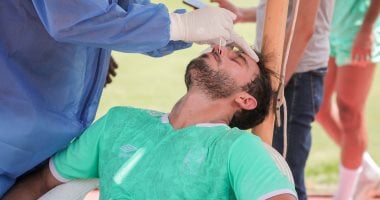 بعثة الأهلى تجري مسحة "السوبر الأفريقي" قبل مواجهة صن داونز.. فيديو