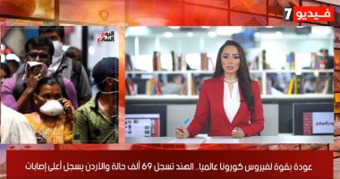 نشرة أخبار الظهيرة من تليفزيون اليوم السابع.. الأوقاف: لا حرج على من يصلى الجمعة ظهرا بسبب "كورونا".. "كوفيد-19" يعود بشراسة حول العالم و69 ألف إصابة في الهند.. ماكرون: أردوغان ينتهج سياسة تزعزع استقرار أوروبا 