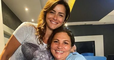 شاهد اللبنانية نور مع منال الصيفى فى كواليس تصوير مسلسل "جمال الحريم"