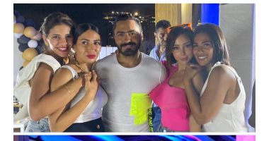 تامر حسنى لزوجته بعد مفاجئة عيد الميلاد: ربنا يخليكى ليا ولأولادنا... صور