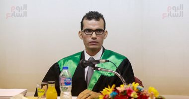 الزميل أحمد إبراهيم الشريف يحصل على درجة الدكتوراه فى جامعة عين شمس.. صور