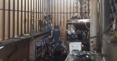 غلق مقاه لمخالفتها وضبط شيشة بها فى حملات مبكرة بإحياء مدينة سفاجا..صور