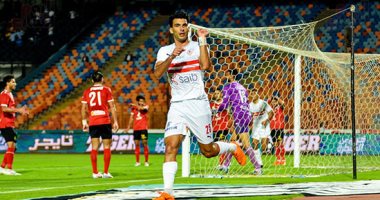 أسامة فيصل يحرز الهدف الثالث للزمالك فى مرمى الأهلى 