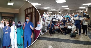 مركز جراحة الكلى بجامعة المنصورة يكرم العاملين لجهودهم فى مكافحة كورونا