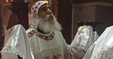 أسقف بنى سويف يترأس قداس عيد صعود جسد السيدة العذراء.. صور