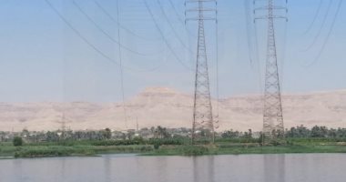 قطع فى وصلة خط كهرباء ضغط عالى وسقوطه بالنيل فى الأقصر دون إصابات