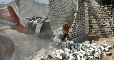 صور.. إزالة 11 حالة تعدٍ بقرية أم عزام بالإسماعيلية
