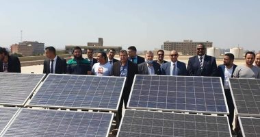 طلاب هندسة الأزهر يصممون نظام كهربائى لبنك ومستشفى بالطاقة الشمسية