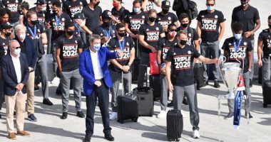 البايرن يعود إلى ميونخ بعد التتويج بدورى أبطال أوروبا.. صور