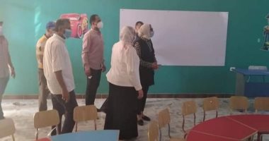 نائب محافظ الوادى الجديد تتفقد تشطيبات المدرسة المصرية اليابانية بالخارجة