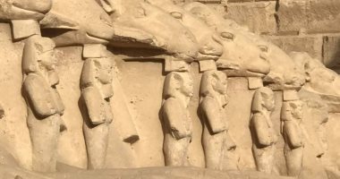 ماذا يحدث فى الكباش الـ 29 خلف الصرح الأول بمعبد الأقصر؟