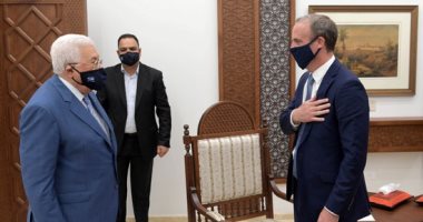 الرئيس الفلسطينى خلال لقائه وزير خارجية بريطانيا: لا سلام دون إنهاء الاحتلال
