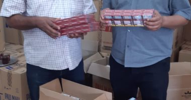 تموين الأقصر: ضبط 1000 علبه سجائر تركى مهربة قبل بيعها بالأسواق 