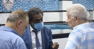 صور.. مرتضى منصور يستقبل رئيس هيئة قصور الثقافة فى الزمالك