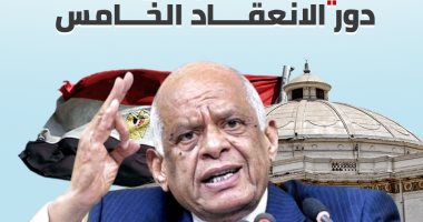 إنفوجراف.. رسائل تاريخية من علي عبد العال في نهاية دور الانعقاد الخامس