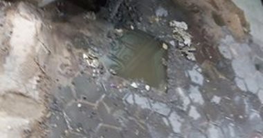 طفح الصرف الصحى فى عقار 9 بشارع وزارة الزراعة الدقى بالجيزة