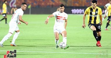 انطلاق مباراة الزمالك والمقاولون العرب في الجولة الـ 22 للدورى