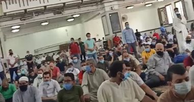 قارئ يشارك بصور لصلاة الجمعة من مسجد الحصرى فى 6 أكتوبر