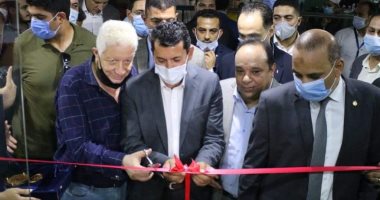 وزير الرياضة ورئيس الزمالك يفتتحان صالتي تنس الطاولة والألعاب الإلكترونية 
