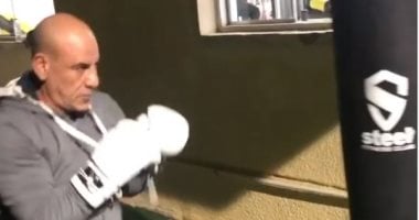 محمد لطفى فى جلسة تدريب ملاكمة: رجوع مايك تايسون للحلبة حمسنى.. فيديو