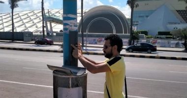 صور ..تأمين أعمدة الإنارة وتركيب أبواب عازلة وسط الإسكندرية استعدادا لفصل الشتاء